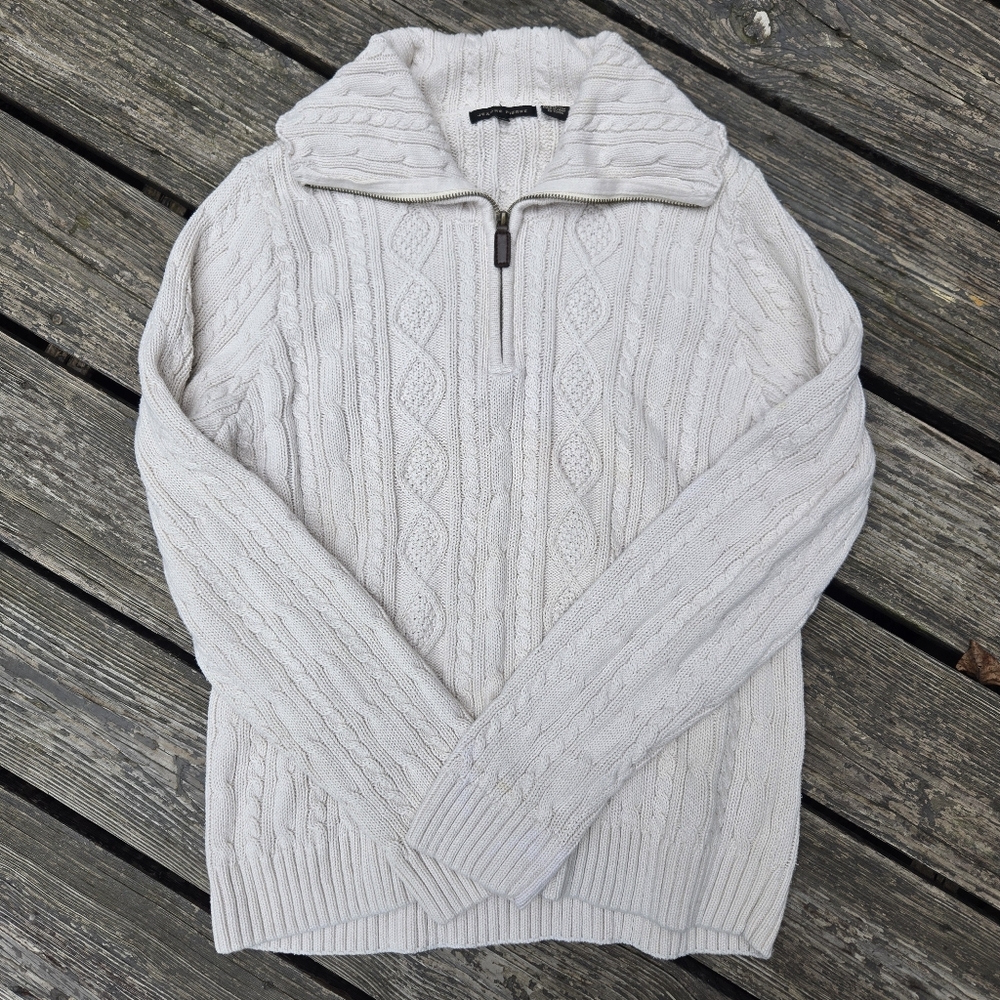 Jeanne Pierre Cableknit Sweater Size XL